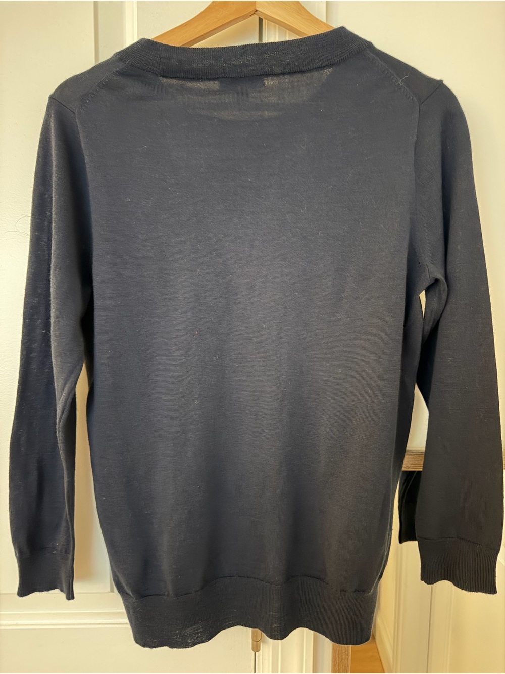 NWT J.Crew 100% Merino Wool Navy Blue Sweater Women’s Medium - Picture 4 of 8